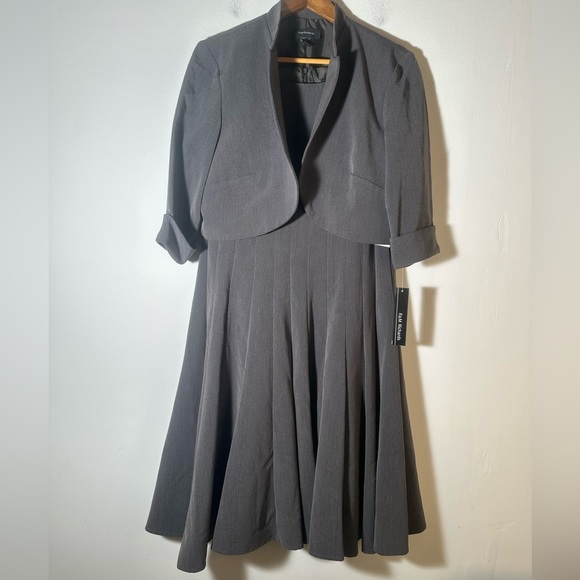 NWT Elegant Gray Women's Dress with Jacket - Picture 4 of 7